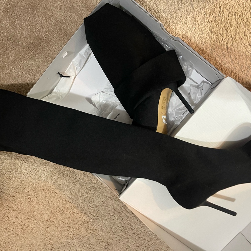 Aldo Black Over-the-Knee Boots